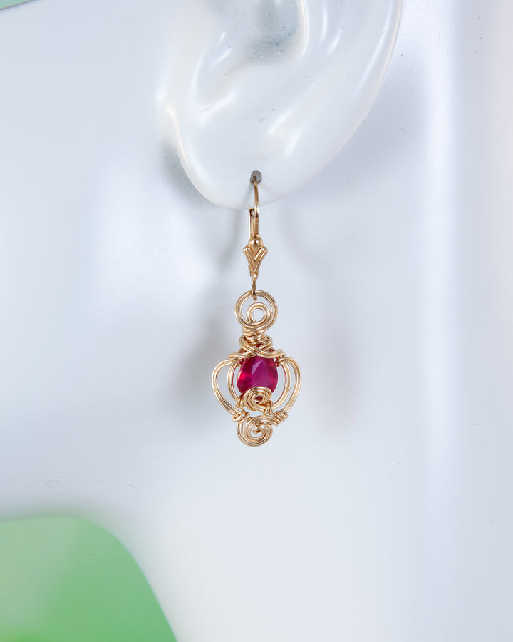 Madagascar Ruby Earrings