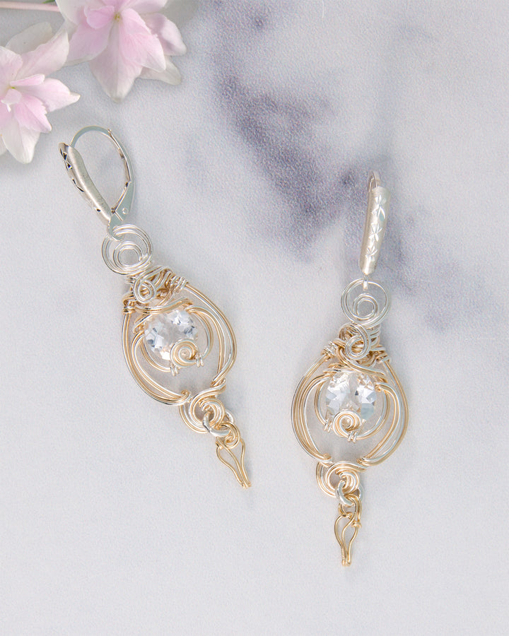 White topaz Earrings
