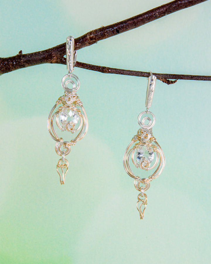 White topaz Earrings
