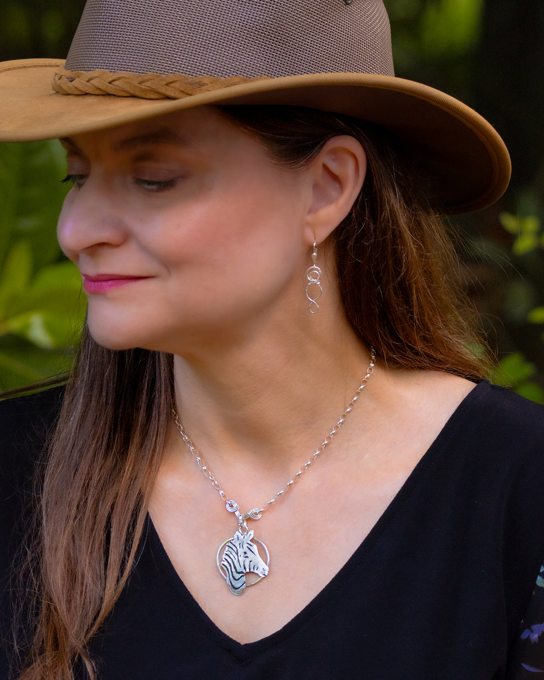 Zebra Necklace