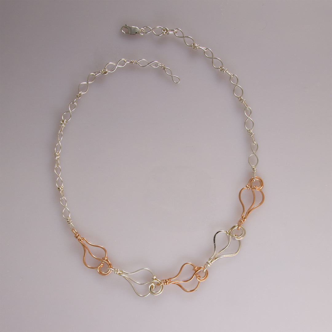 Five Falling Leaves Necklace