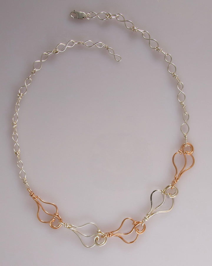 Five Falling Leaves Necklace