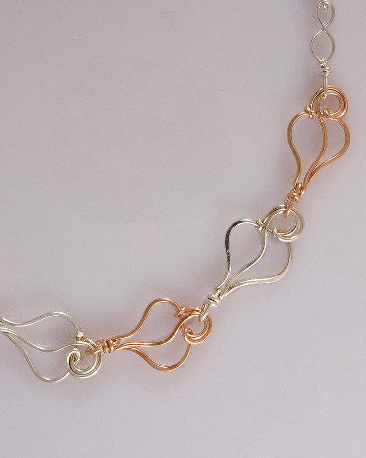 Five Falling Leaves Necklace