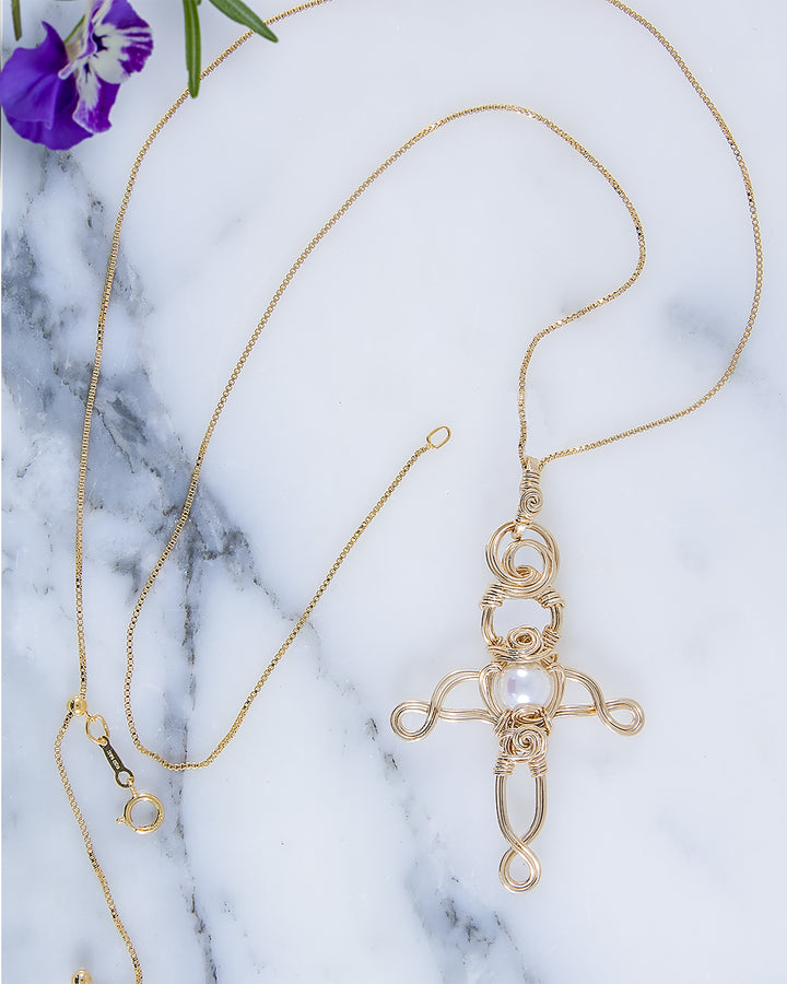 Woodland Cross Necklace