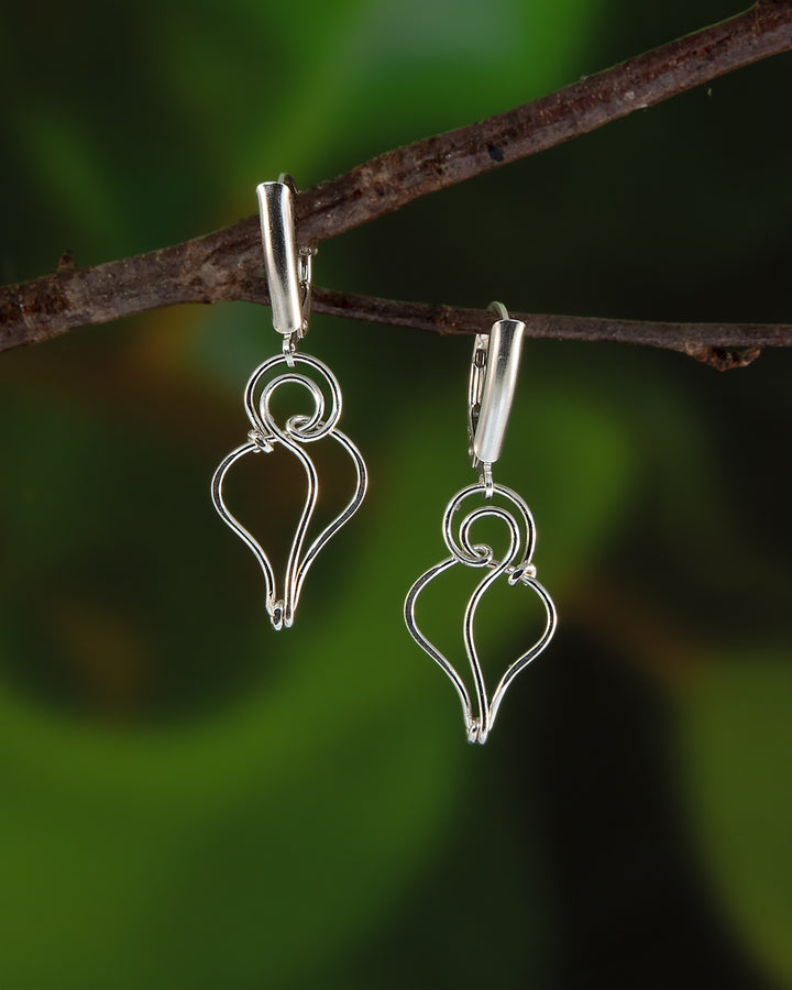 Falling Leaf earrings- small