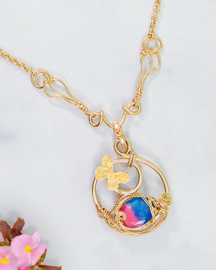 Opal Butterfly Circle