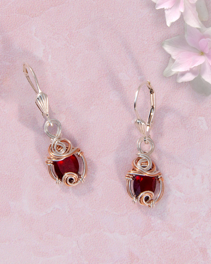 Petite Garnet Earrings
