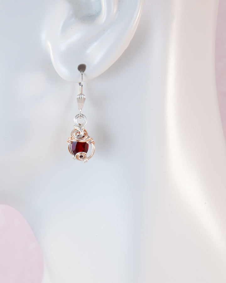 Petite Garnet Earrings