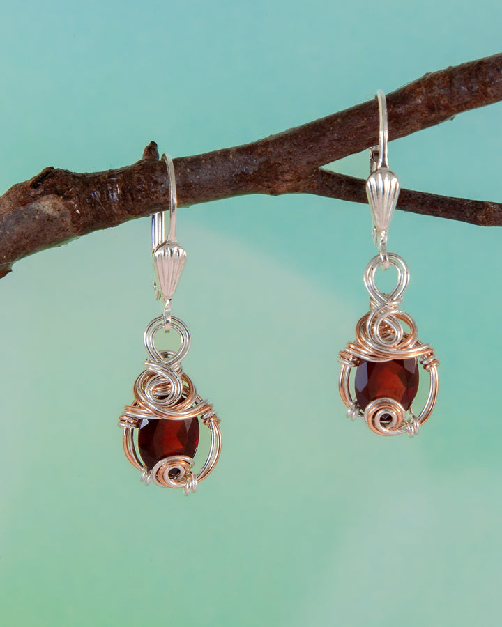 Petite Garnet Earrings