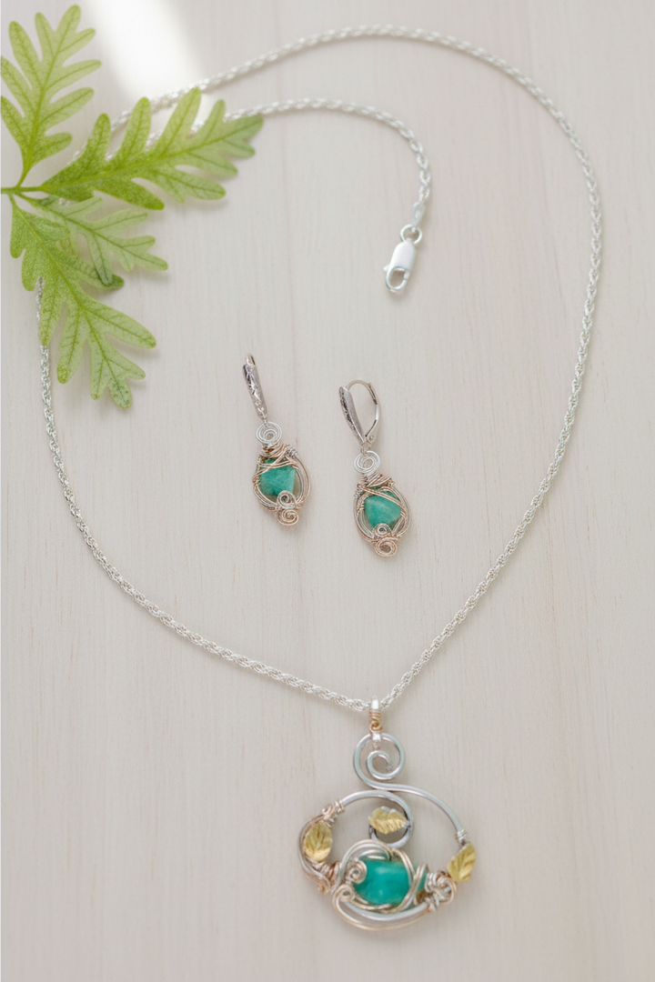 Emerald Leaf Pendant