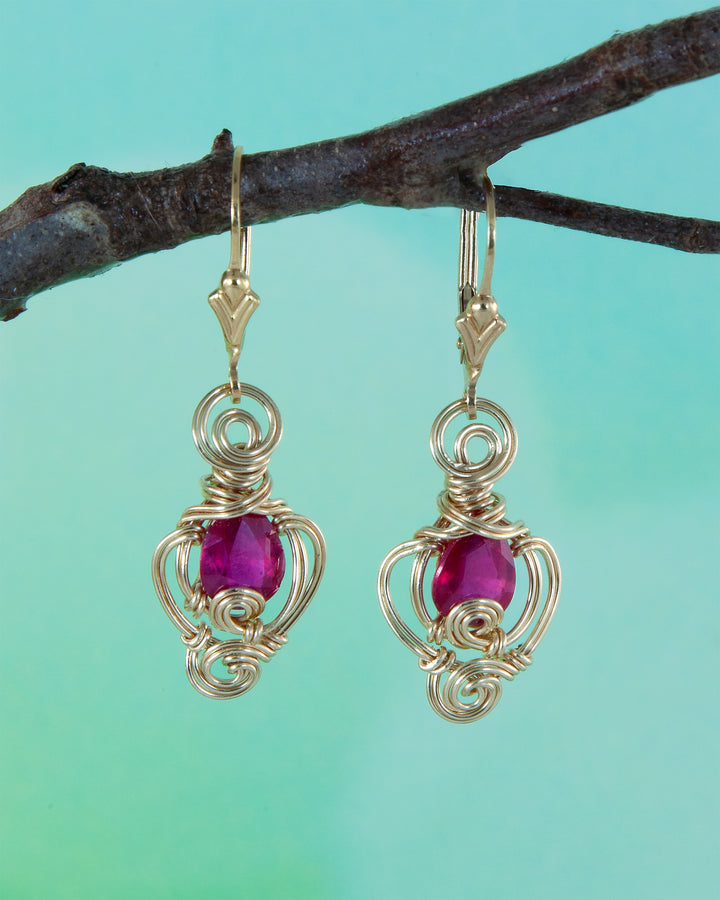 Madagascar Ruby Earrings