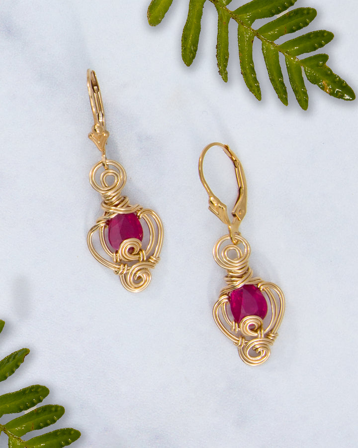 Madagascar Ruby Earrings