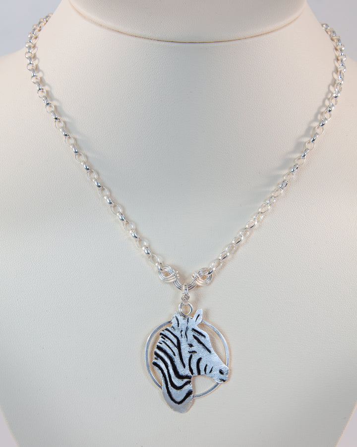 Zebra Necklace