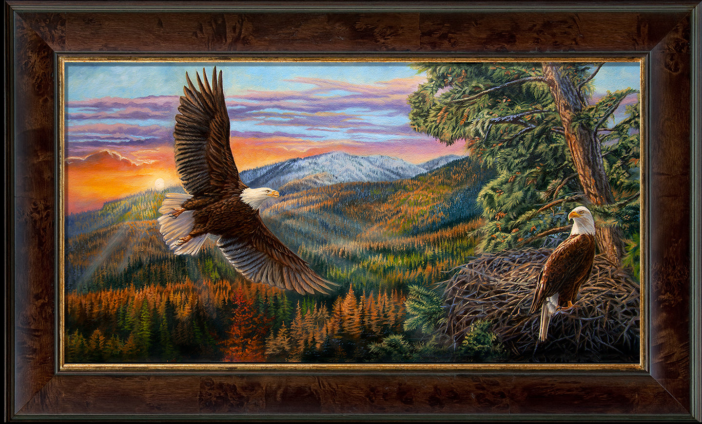 The Bird fashion of Freedom - Print on canvas - Rolled up in a tube - Free shipping