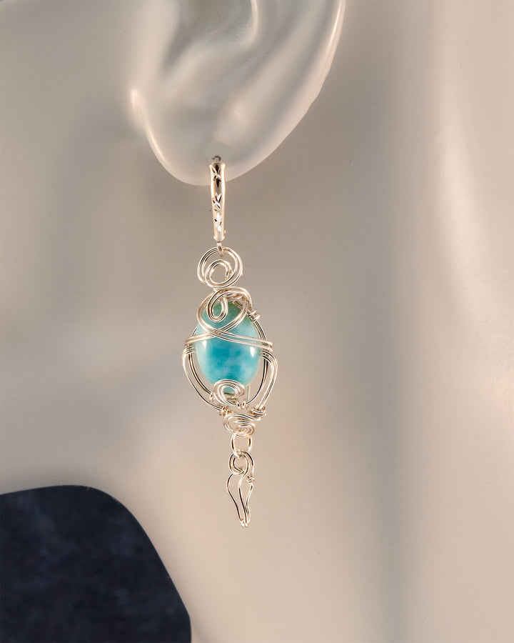 Larimar Earrings